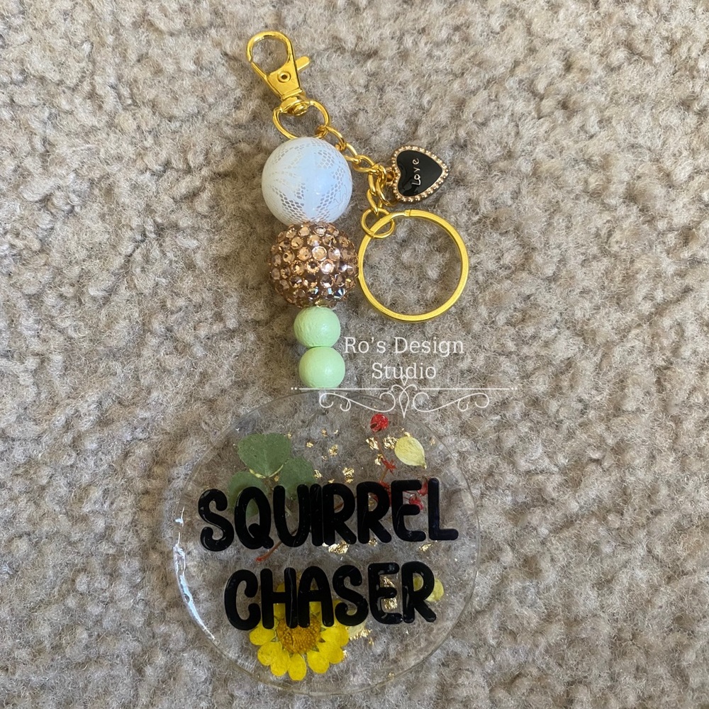 Beautiful beaded keychain